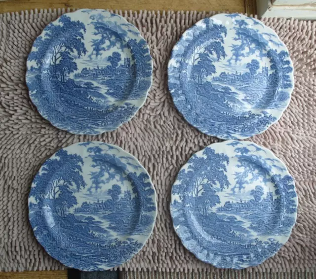 Ridgway Meadowsweet Dinner Plates - Set of Four (Size 10.25")