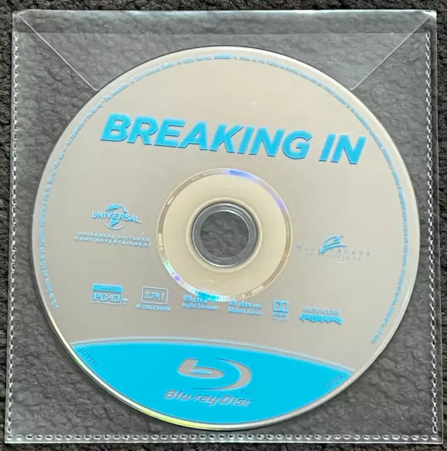 Neu Breaking IN (2018) - Blu-Ray Disc Nur Klar Plastik Umschlag / Kein