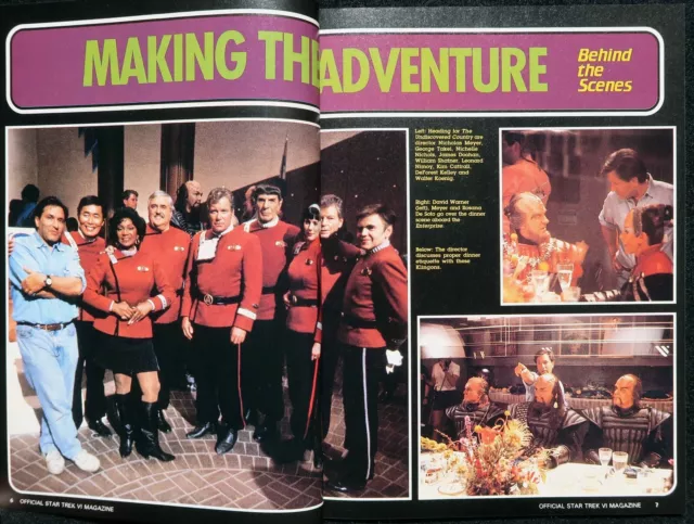 Star Trek VI: The Undiscovered Country La revista oficial de películas, Starlog 1991 3