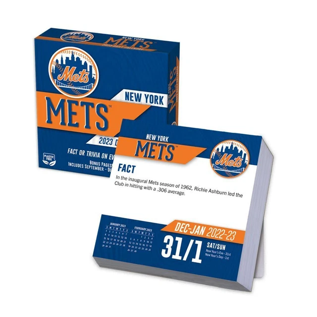 TURNER SPORTS, New York Mets 2023 Desk Calendar 18.58 PicClick