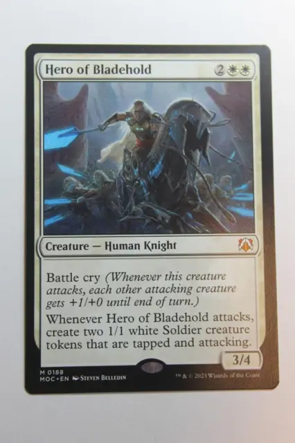 MTG Hero of Bladehold x1- -March of the Machine Commander-Pack Fresh