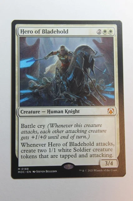 MTG Hero of Bladehold x1- -March of the Machine Commander-Pack Fresh