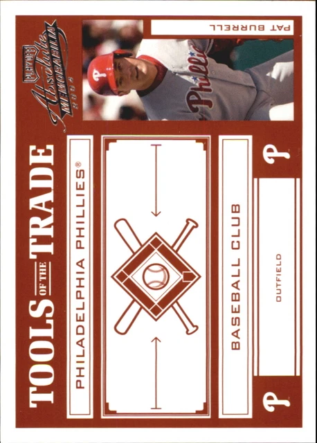 2004 (PHILLIES) Absolute Memorabilia Tools of the Trade Red #111 Burrell