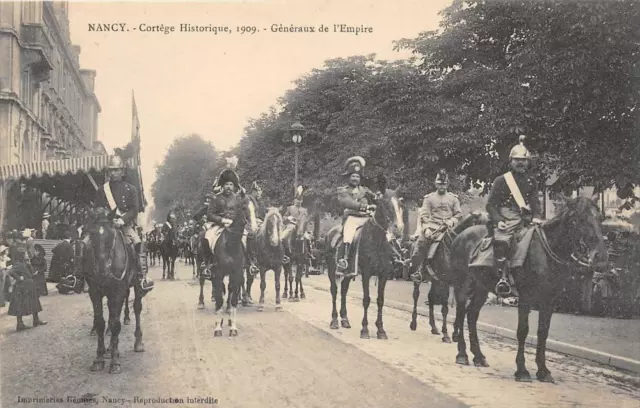 Cpa 54 Nancy Cortege Historique 1909 Generaux De L'empire