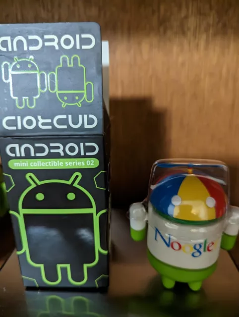 Rare Find - Android Mini Collectible - Series 02 - Noogler - With Plastic cover