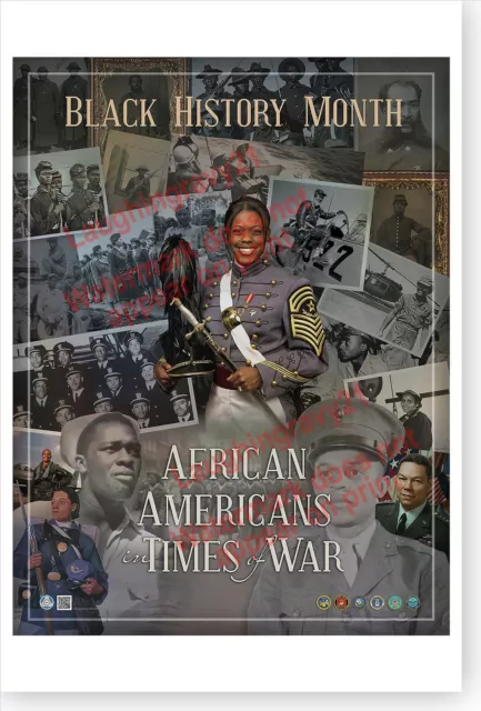 Black History Month African Americans In Times Of War DOD Poster