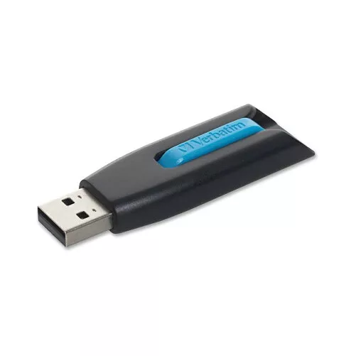 Verbatim Corporation 49176 16Gb Flash Drive Usb 3.0 Store N Go V3 Black Blue 491