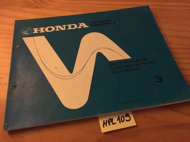 Honda NE50 NB50 Vision Aero Fa Nb 50 Mf MG Parts List Catalogo Pezzo di Ricambio