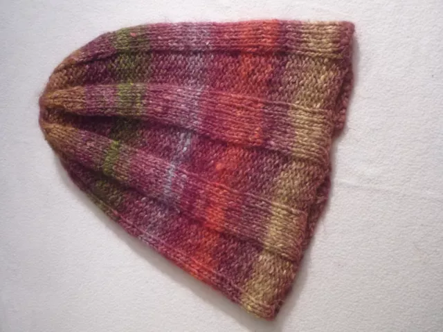 Strick Mütze Beanie 🧶 Noro Silk Garden  -  HANDARBEIT 3