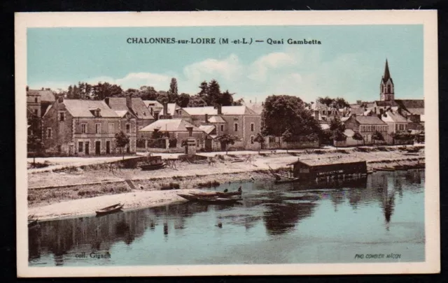 Cpa  --  Chalonnes Sur Loire  Quai Gambetta  815.D