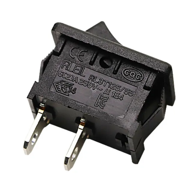 1PCS RLEIL RL3T125/55 6A 250VAC Rocker Switch 2-Pin 2-Positron