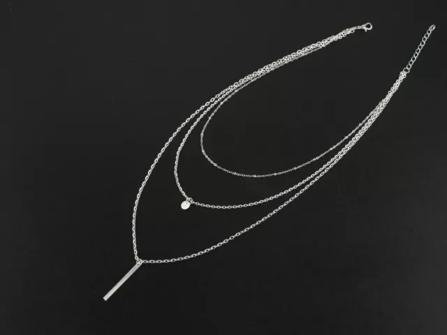 Boho Women Multi-layer Long Chain Pendant Crystal Choker Necklace Jewelry 2