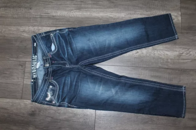 Hydraulic Junior's Size 7/8 Lola Embellished Jean Capri Summer