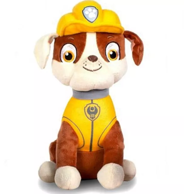 Paw Patrol Plüsch Figur Rubble Gelb 27 cm Kuscheltier Plüschtier Stofftier Plush