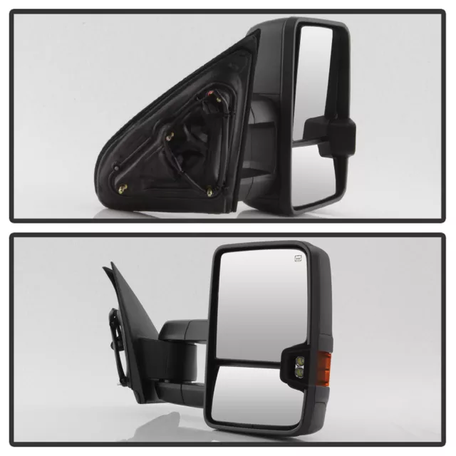 2014-18 Chevy Silverado Sierra Power+Heated+LED Signal Towing Mirrors LEFT+RIGHT 2