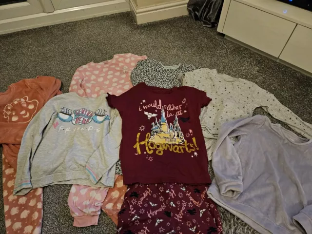 Girls Pyjamas Age 10-11 Bundle 6