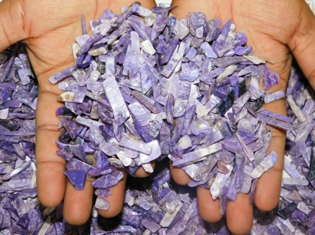 Natural Designer Charoite Uncut Mix Shape Cabochons Wholesale Lot Loose Gemstone