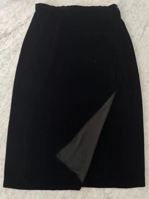 Eileen fisher black velvet skirt hotsell