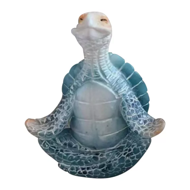 Sea Turtle Yoga Figurine Zen Yoga Tortoise Miniature Sculpture Cute Desk Decor