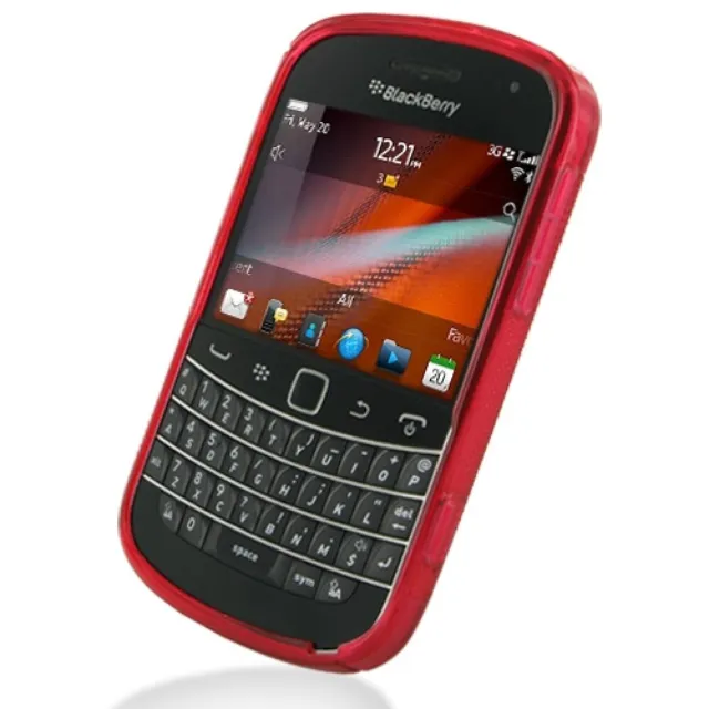 Silicone Case for Blackberry 9900, 9930 Bold Touch - Red