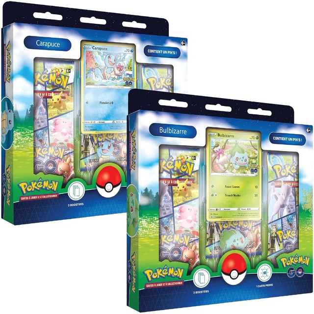 Coffret Collection 2 COFFRETS COLLECTION avec pin's Pokémon GO (EB10.5) Bulbizzare ...