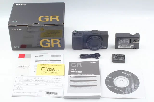 【Near MINT in BOX】 RICOH GR II 16.2MP DIGITAL CAMERA Black 18.3mm F2.8 JAPAN 2