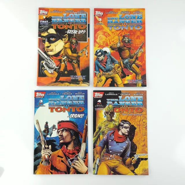 The Lone Ranger And Tonto #1-4 Complete Set 1 2 3 4 Lot (1994 Topps Comics)