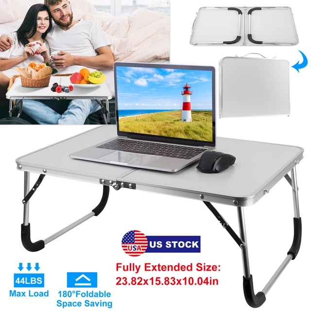 FOLDABLE LAPTOP TABLE FoldinHalf Portable Sofa Bed Desk Picnic