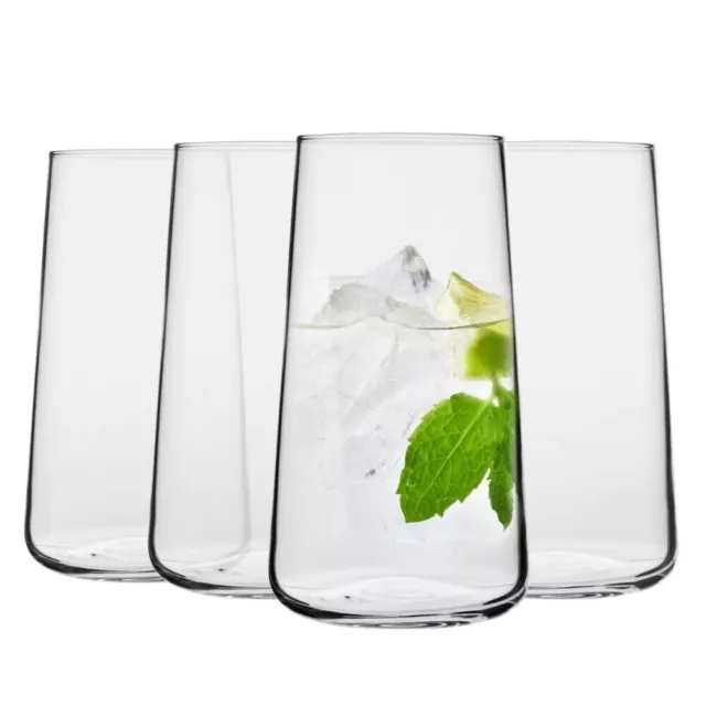 Krosno Infinity Vasos altos para agua y bebidas | 4 pcs | 600 ml | Lavavajillas