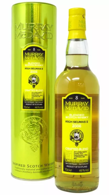 Righ Seumas II - Murray McDavid Blended Malt 2006 8 year old Whisky 70cl