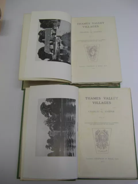 Thames Valley Villages By Charles Harper 2 Vol Set C1910 1St Edition Both Vgc 3