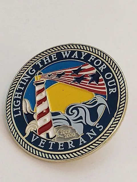 Lighting the Way For Our Veterans Lapel Hat Vest Pin