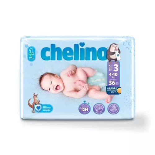 Pañal infantil Talla 3 (4-10kg), 36 Unidades ( Paquete de 1)