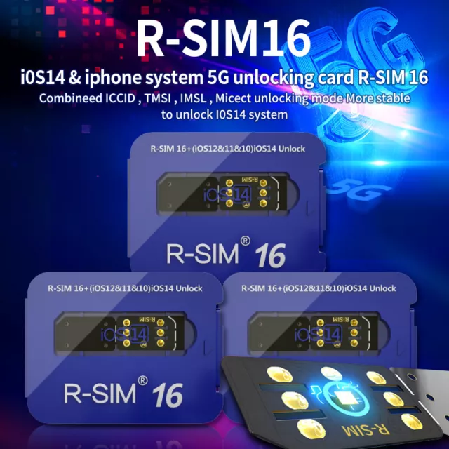 R-SIM 16 Nano Unlock RSIM Card per iPhone 12 12 mini 12 Pro XS MAX 8 IOS 14