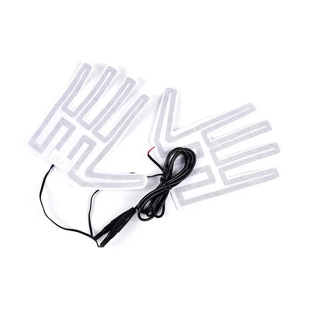 Guanti 12V pad riscaldato elemento riscaldante elettrico inverno esterno guanti caldi he LM❤