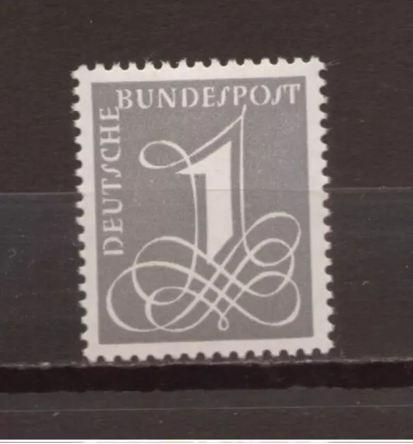 1955 Bund Mi. 226y ** postfrisch 1 Pfennig mit Fluoreszenz