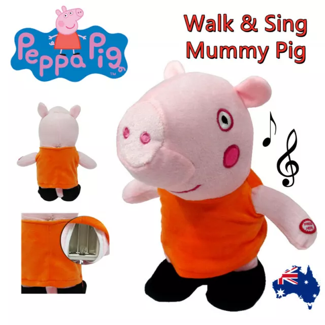 Walking peppa sales pig toy