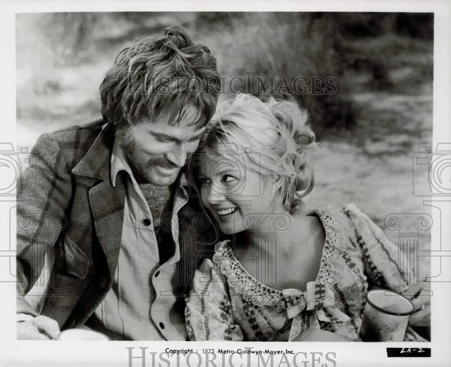1973 Press Photo Franco Nero and Pamela Tiffin in "Deaf Smith and Johnny Ears"
