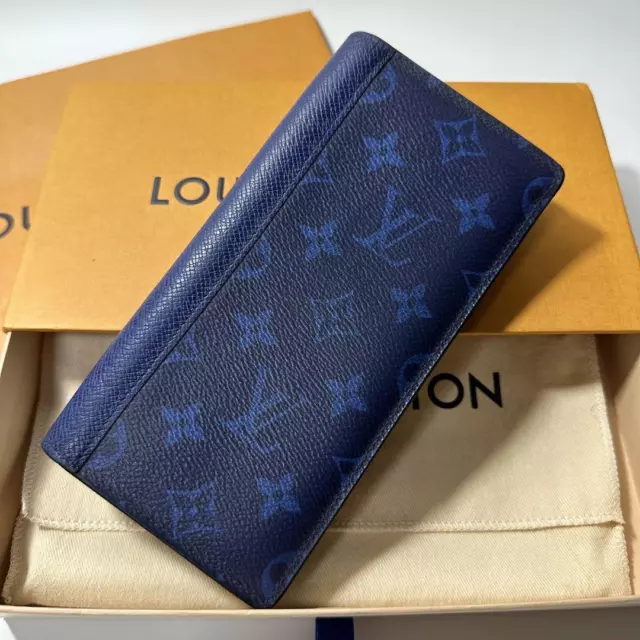 Louis Vuitton Monogram Eclipse Card Holder Taiga Strap M30763 Free