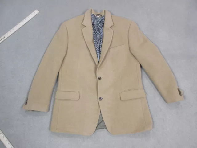 Michael Kors Blazer Mens 40R Beige Sport Coat Jacket Camel Hair 2 Button Lined *