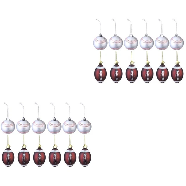 2 Sätze 12 stücke Weihnachten hängende Kugel Anhänger Design