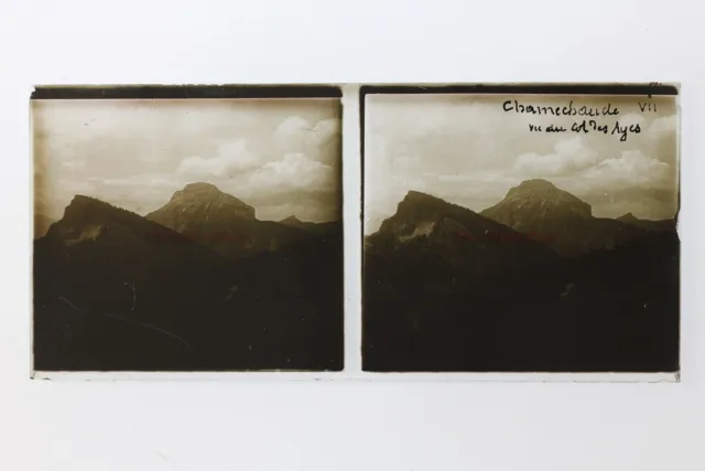 Chamechaude Montagne France Photo Plaque P9T8n9 Vintage Stereo