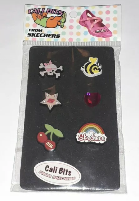 New Cali Bits From Skechers Skull Bee Cherry Heart Star Rainbow Charms For Shoes