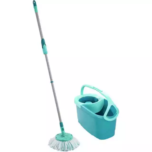 Leifheit Bodenwischer + Eimer "Clean-Twist-Disc-Mop-Set Ergo" 2-teilig Wischmop