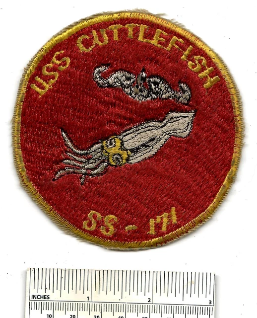 WW2 SUBMARINE USS CUTTLEFISH SS-171 WWII Sub Boat US Navy Shoulder ...