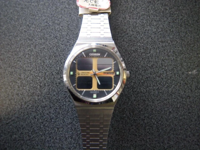 Finally Citizen Crystron Solar Cell Out Of Print Working Product Period Thing