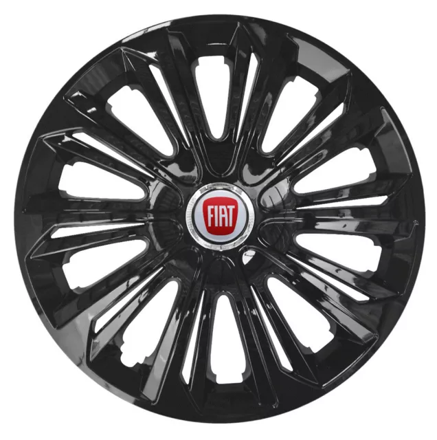 Copricerchi 16" adatti a Fiat Scudo Bravo Doblo Mk3 Talento NUOVI neri