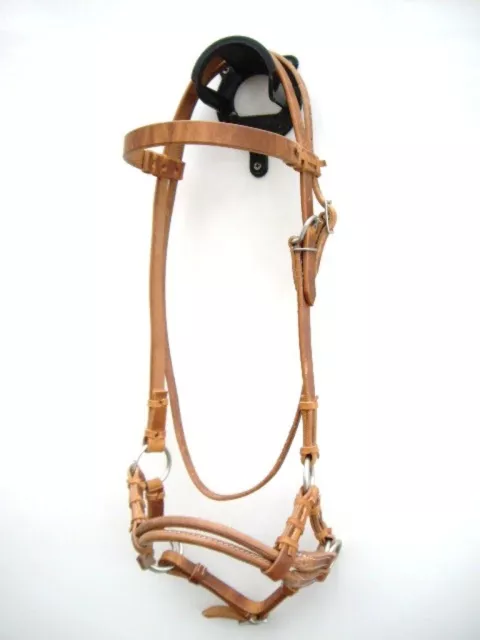 Sidepull Harnessleder Double Round Leather Noseband Side-Pull