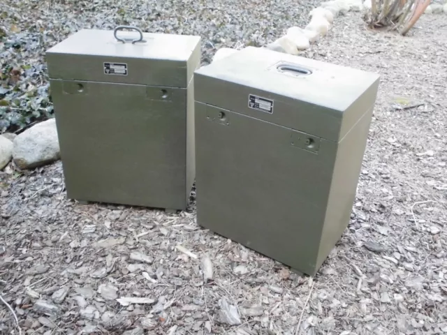 2 x BW Bundeswehr Kiste Holzkiste Transportkiste Holzbox  335x235x435mm