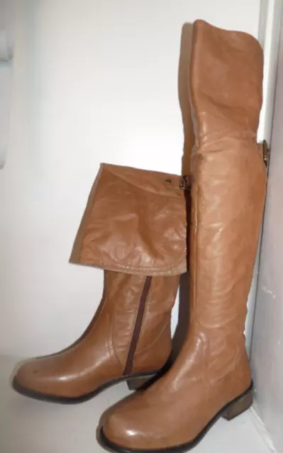 Steve Madden Women's Leather Zip Knee High Tall Boots size 6M
